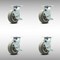 Service Caster 6 Inch SS Thermoplastic Rubber Swivel Caster Set with Roller Bearings and Brakes SCC-SS30S620-TPRRF-TLB-4 - alternate 1